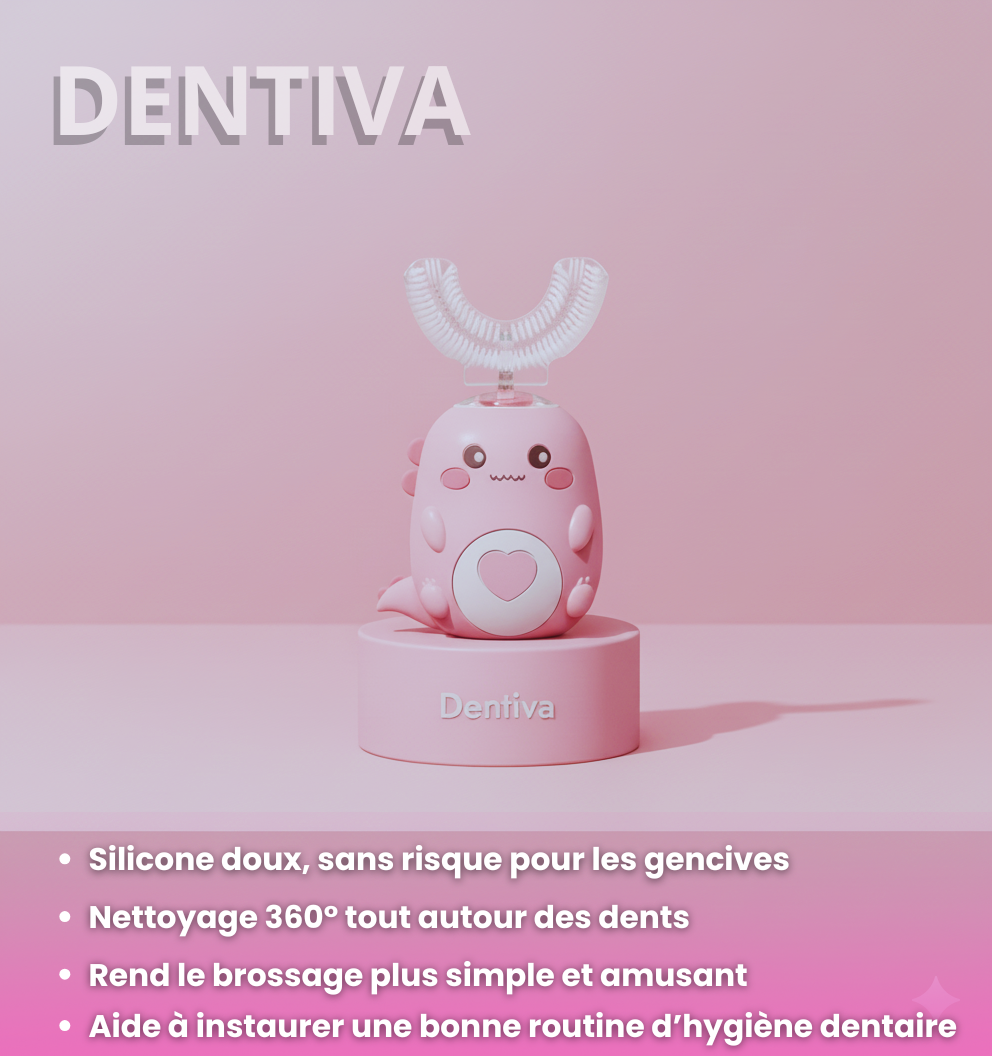 Brosse à dents U‑shaped intelligente pour enfants - Dentiva